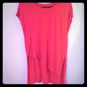 **3/$25** CHICOs Asymmetrical  Red Tunic